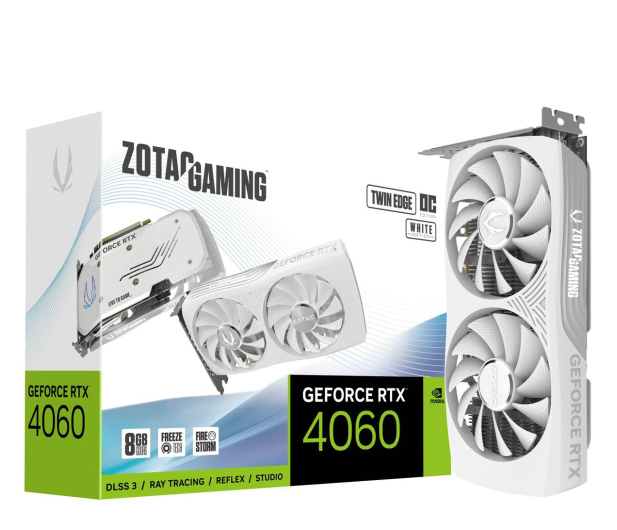 Zotac GeForce RTX 4060 Twin Edge OC White Edition 8GB GDDR6 - 1156763 - zdjęcie